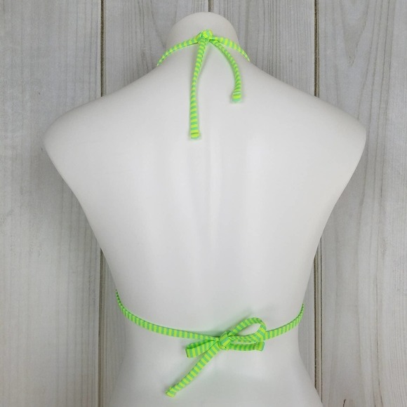 InMocean Green Striped Push-up Bra String Bikini - Picture 2 of 7
